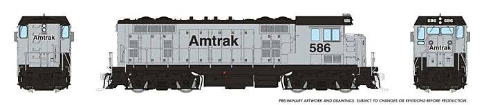 PREORDER Rapido HO 70123 Santa Fe CF7 with Square Cab Locomotive, Amtrak