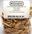 North Eastern Scale Models HO HORRTIES Scale Railroad Ties (750)