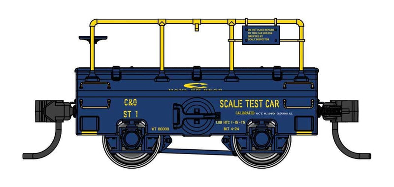 PREORDER Walthers Proto HO 920-105303 Scale Test Car, Chesapeake & Ohio ST1 | 44.98