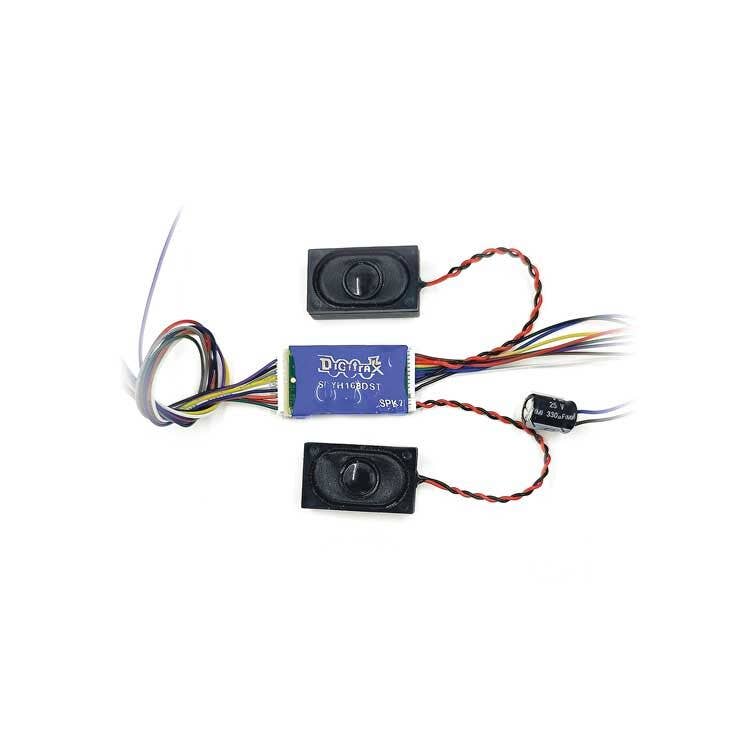 PREORDER Digitrax HO SDYH168DST 9-Pin 1 Amp 6 Function Sound Decoder with Speaker