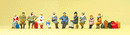 Preiser HO 10317 Seated Passengers in Winter Clothes (11)