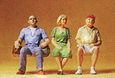 Preiser G 45080 Seated People, Wearing Summer Clothes