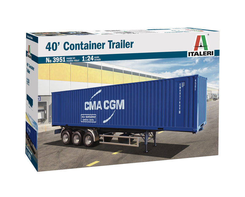 Italeri 3951 - SCALE 1 : 24 40' CONTAINER TRAILER