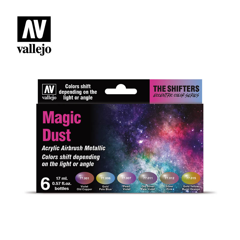 Vallejo Acrylic Paints 77090 Magic Dust Paint Set (6-Pack)