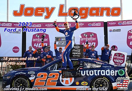 Salvinos JR Models 45613 23 Ford Mustang Joey Logano Autotrader