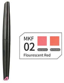 DSPIAE MKF02 Soft Tipped Water-Based Paint Marker Pen, Flourescent Red