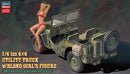 Hasegawa Models 52249 1/4 ton 4×4 truck w/blond girls figure 1:24 Scale Model Kit