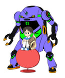 Hasegawa Models 52318 20 MechatroweGo Eva Collaboration Series Vol.5 “Shogoki” + Shinji Ikari 1:20 Scale Model Kit