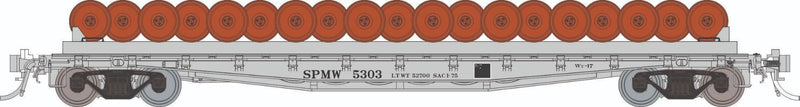 PREORDER Rapido HO 138507A F30D 50' Wheel Flat Car, Southern Pacific MOW