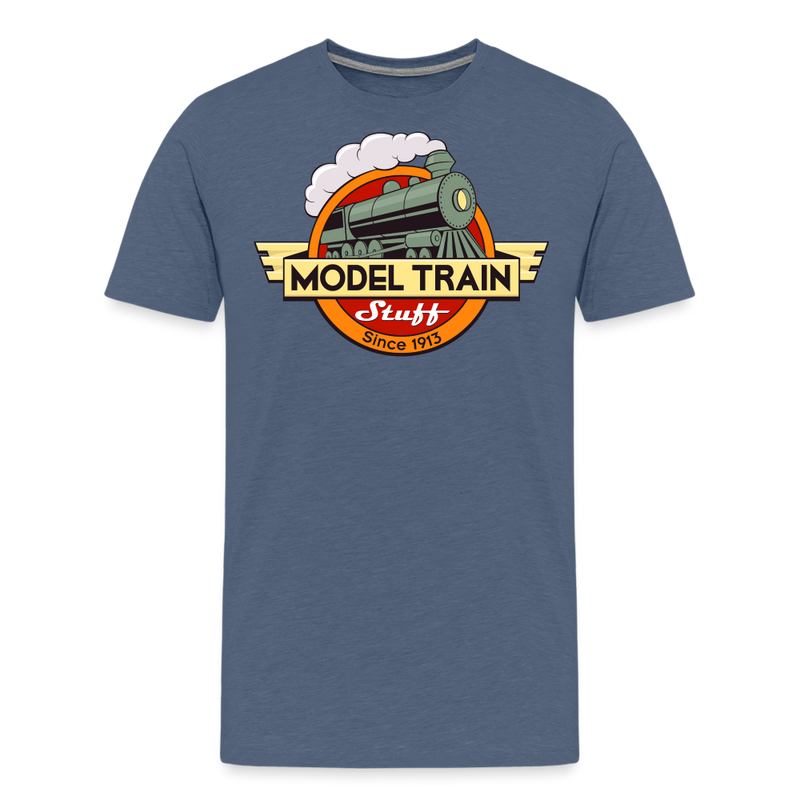 Model Train Stuff - Men's Premium T-Shirt - heather blue