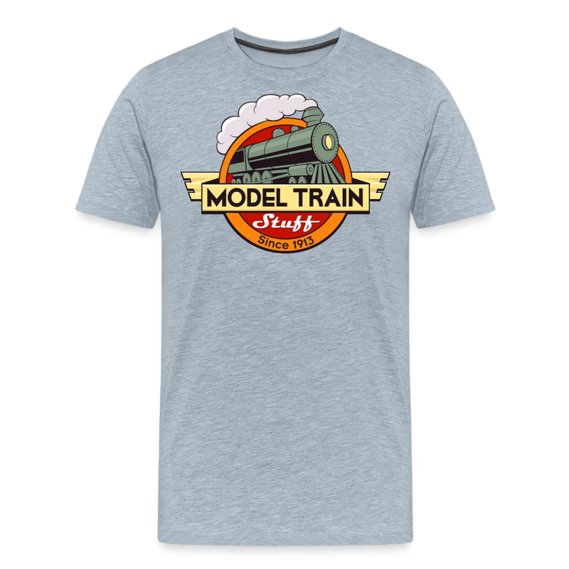 Model Train Stuff - Men's Premium T-Shirt - heather ice blue