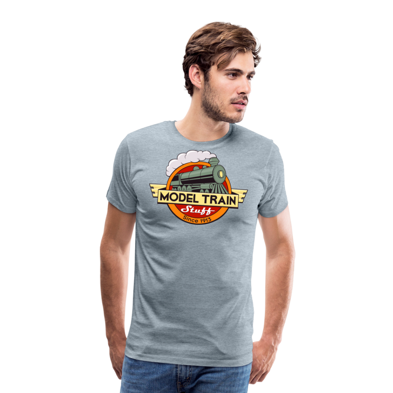 Model Train Stuff - Men's Premium T-Shirt - heather ice blue
