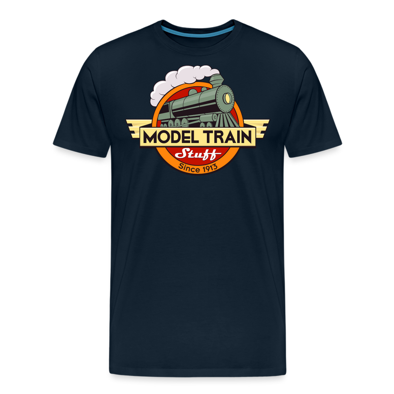 Model Train Stuff - Men's Premium T-Shirt - deep navy