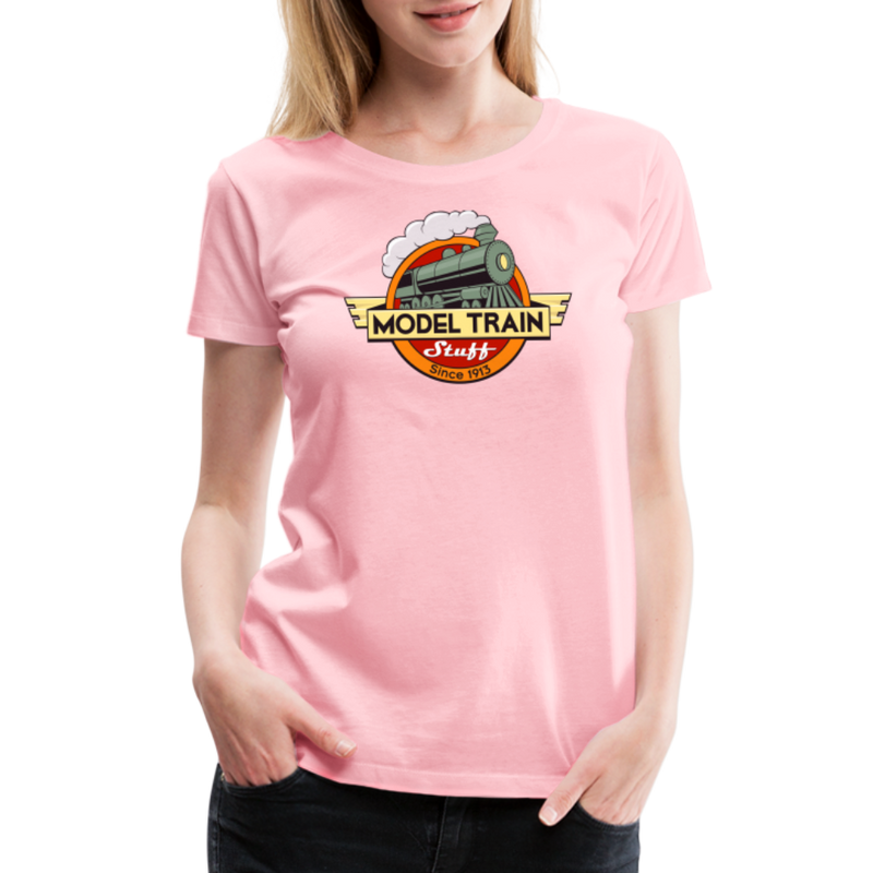 Model Train Stuff - Women’s Premium T-Shirt - pink