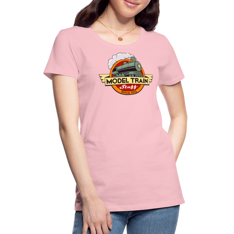 Model Train Stuff - Women’s Premium T-Shirt - pink
