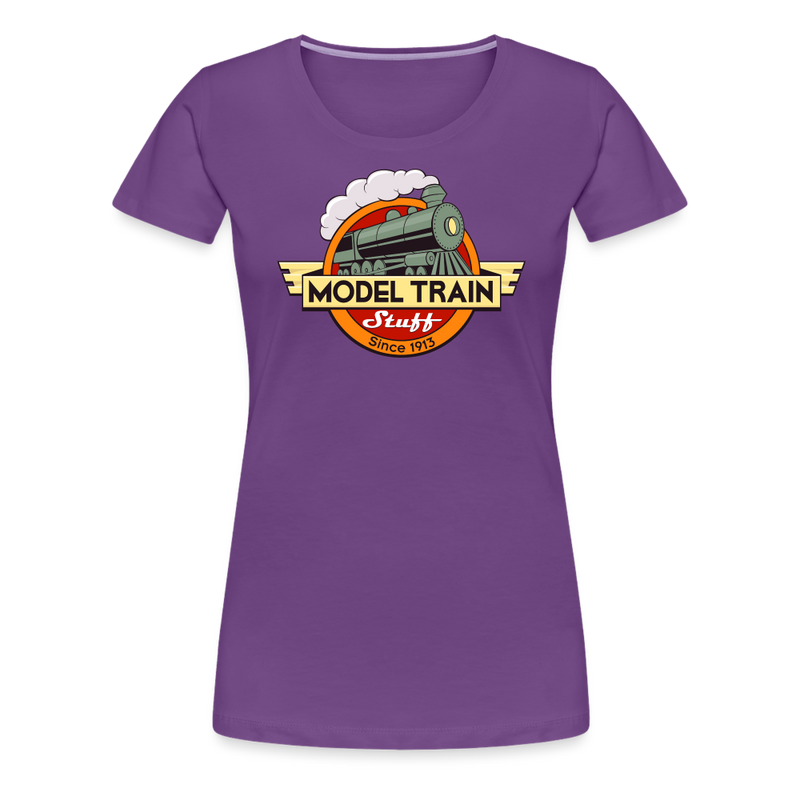 Model Train Stuff - Women’s Premium T-Shirt - purple