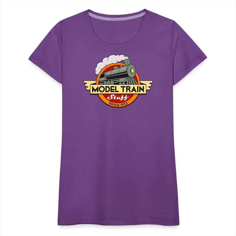 Model Train Stuff - Women’s Premium T-Shirt - purple