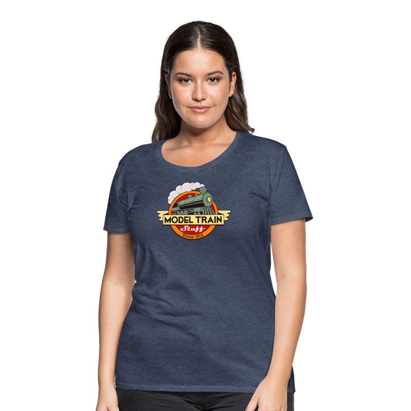Model Train Stuff - Women’s Premium T-Shirt - heather blue
