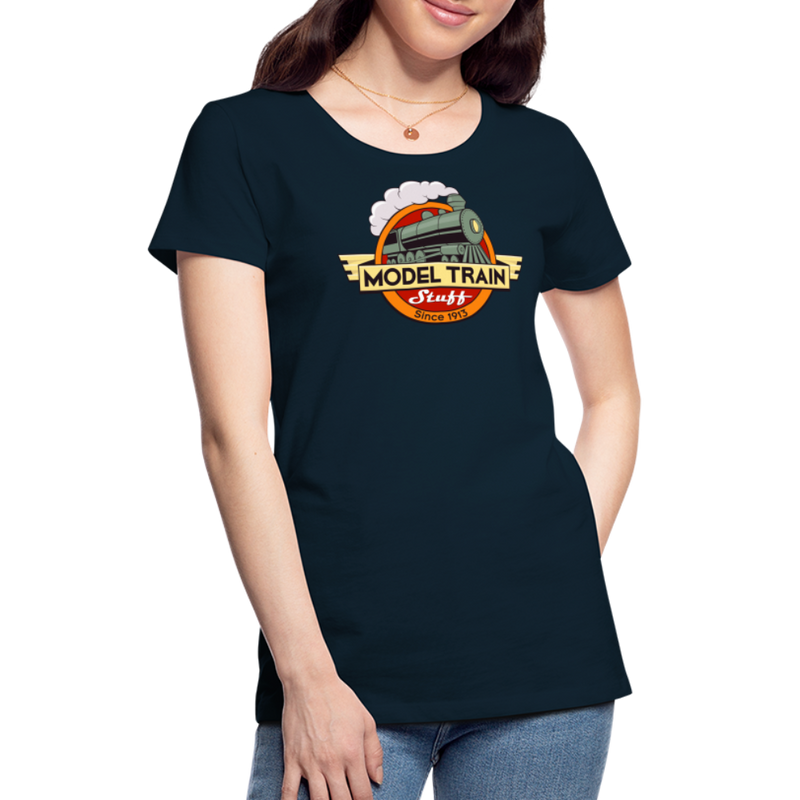 Model Train Stuff - Women’s Premium T-Shirt - deep navy