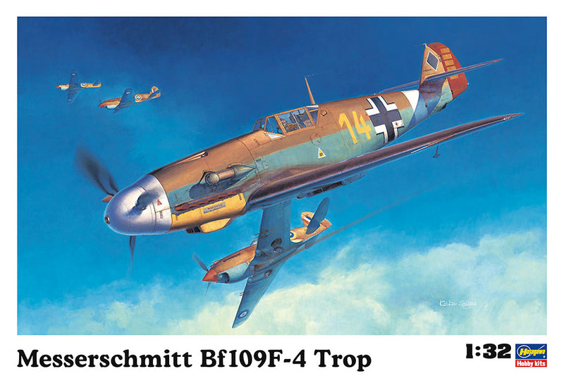 Hasegawa Models 8881 Messerschmitt Bf109F-4 Trop 1:32 SCALE MODEL KIT