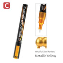 DSPIAE MKA03 Super Metallic Color Paint Marker, Metallic Yellow