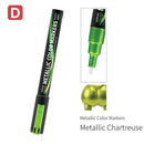 DSPIAE MKA04 Super Metallic Color Paint Marker, Metallic Chartreuse