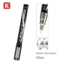 DSPIAE MKA11 Super Metallic Color Paint Marker, Silver