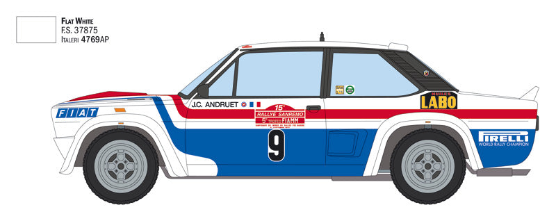 Italeri 3621 - SCALE 1 : 24 Fiat 131 Abarth 1977 Sanremo Rally Winner