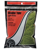 Woodland Scenics T63 Coarse Turf Light Green Bag