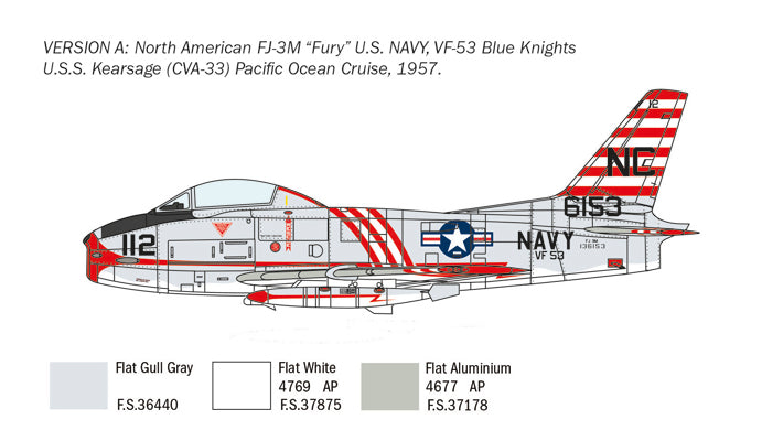 Italeri 2811 - SCALE 1 : 48 North American FJ-2/3 Fury