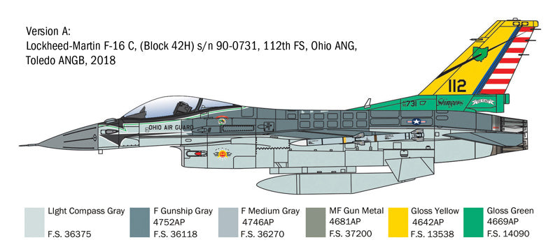 Italeri 2825 - SCALE 1 : 48 F-16C Fighting Falcon