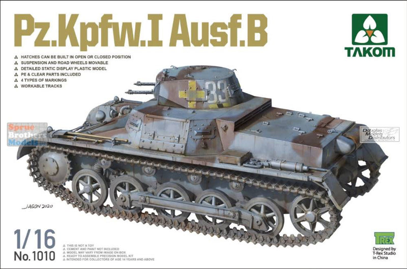 Takom Models - 1010 1:16 Takom Panzer Pz.Pkfw.I Ausf.B