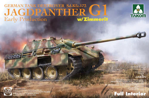 Takom Models - 2125 Jagdpanther G1 early w/ Zimmerit full Interior