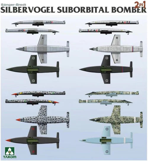 Takom Models - 5017 - 1:72 - SILBERVOGEL Suborbital Bomber 2-in-1