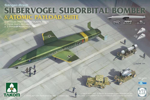 Takom Models - 5018 - 1:72 - SILBERVOGEL Suborbital Bomber & Atomic Payload Suite