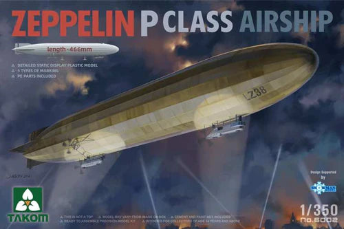 Takom Models - 6002 - 1:350 - Zeppelin P Class Airship