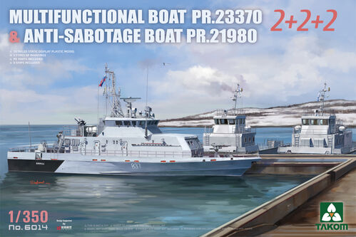Takom 6014 Multif. Boat PR.23370 & Anti-Sab. Boat PR.21980 1:350