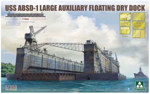 Takom Models - 6006 - 1:350 - USS ABSD-1 LARGE AUXILIARY FLOATING DRY DOCK