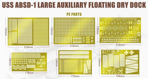 Takom Models - 6006 - 1:350 - USS ABSD-1 LARGE AUXILIARY FLOATING DRY DOCK