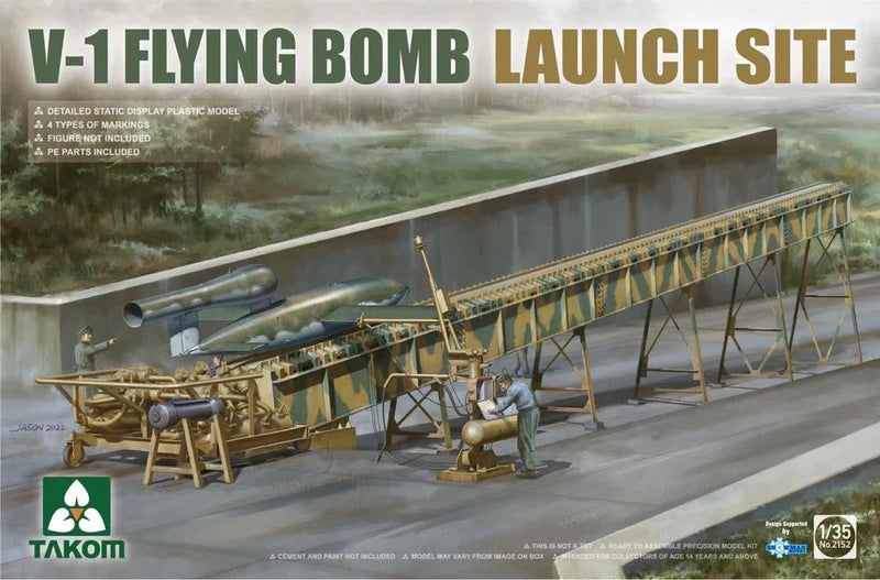 Takom Models - 2152 - 1:35 V-1 Flying Bomb Launch Site Kit