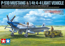 Tamiya 25205 US NA P-51D Mustang w/4x4 Light Vehicle 1:48