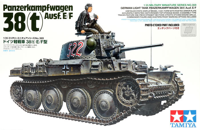 Tamiya 35369 Panzer 38(t)Ausf.E/F 1:35