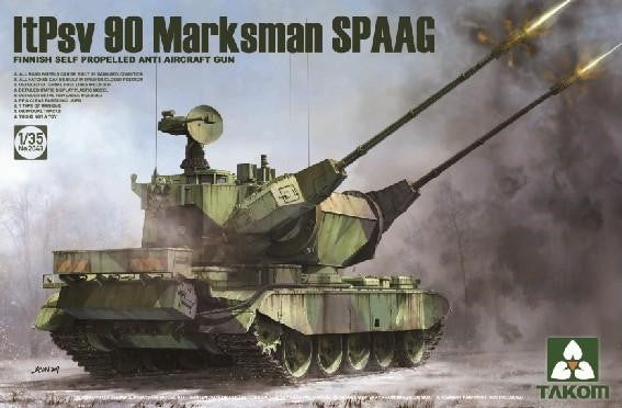 Takom Models - 2043 1:35 Finnish ItPsv90 Marksman Self-Propelled Anti-Aircraft Gun Kit