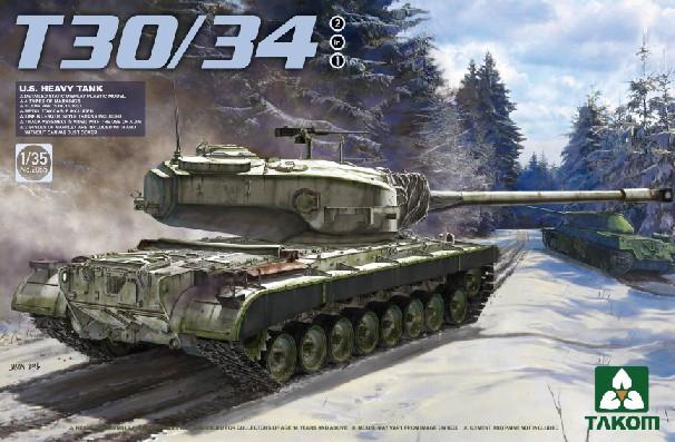 Takom Models - 2065  1:35  US T30/34 Heavy Tank Kit