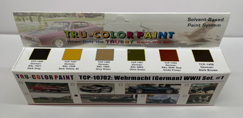 Tru-Color Paint 10702 German Armor WWII Paint Set