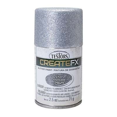 Rust-oleum 79629 Testors Glitter Spray, Silver (2.5oz)