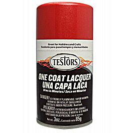 Rust-oleum 1837MT Testors Enamel Spray, Revving Red Lacquer (3oz)