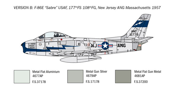 Italeri 2799 - SCALE 1 : 48 F-86E Sabre