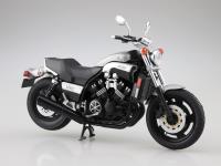 Aoshima 1/12 Diecast Motorcycle Yamaha Vmax New Silver Dust