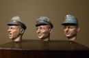 Brick Works Maschinen Krieger Stral Army Male Head Parts (A)